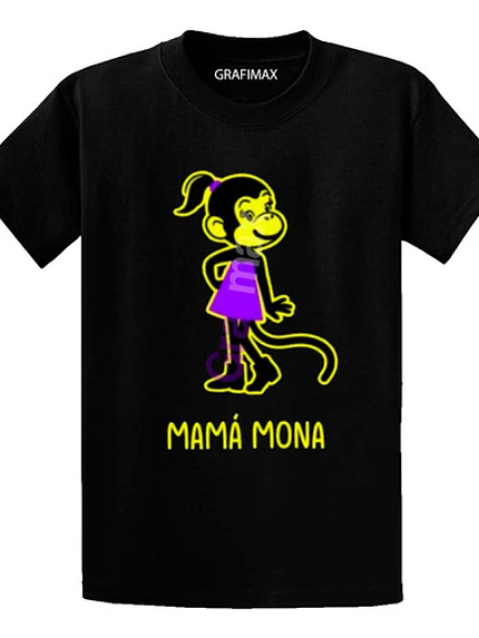 Polera Mamá Mona Dia De La Madre Mujer Familia Grafimax 2