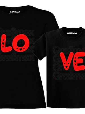 Pack Polera Mamá E Hija Love V4 Familia Grafimax