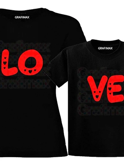 Pack Polera Mamá E Hija Love V4 Familia Grafimax 1