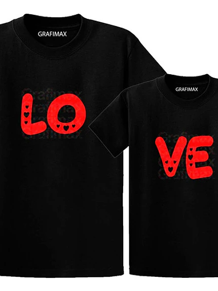 Pack Polera Mamá E Hija Love V4 Familia Grafimax 2