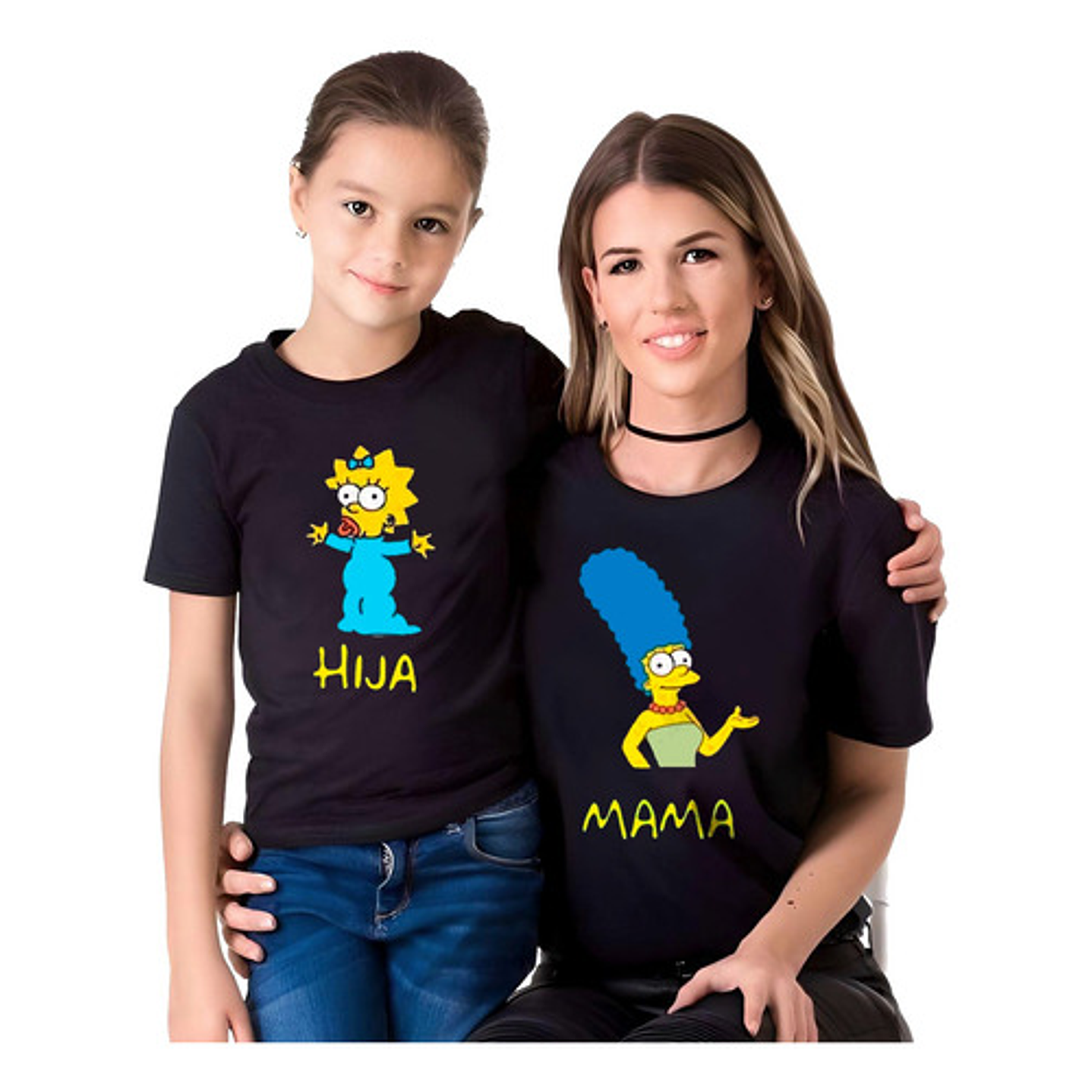 Polera Mamá E Hija Marge Y Maggie Familia Grafimax 1