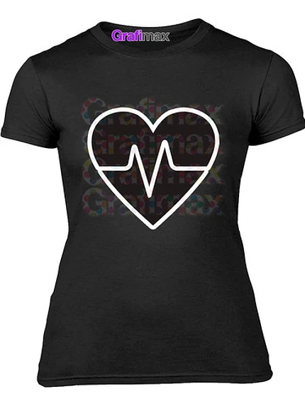 Polera Mujer Moda Corazón Latido Tens Enfermeria Grafimax 1