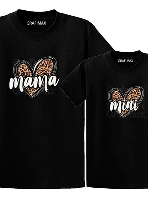 Pack Polera Mamá E Hija Animal Print Familia Grafimax 2