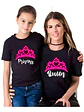 Pack Polera Mamá E Hija Queen Princess Familia Grafimax - Miniatura 1