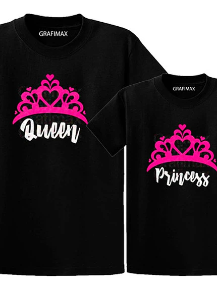 Pack Polera Mamá E Hija Queen Princess Familia Grafimax 9