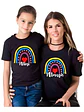 Pack Polera Mamá E Hija Bestie Arcoí­Ris Familia Grafimax - Miniatura 1