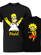 Pack Polera Homero E Lisa Papa Y Hija Simpsons Grafimax - Miniatura 1