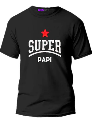 Polera Super Papi Regalo Dia Del Padre Papá Family Grafimax