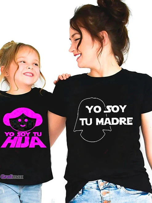Polera Mama E Hija Yo Soy Tu Madre E Hija Starwars Grafimax 1