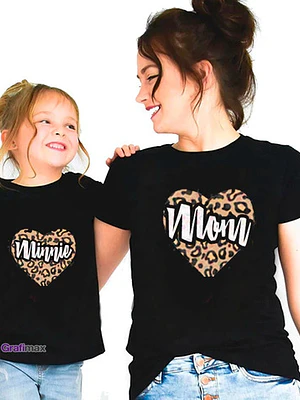Pack Polera Mamá E Hija Mom Minnie Familia Grafimax