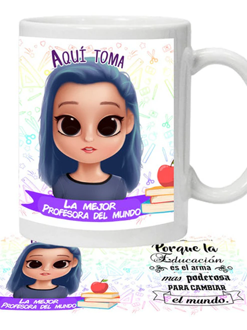 Tazón Profesora Personalizado Grafimax 1