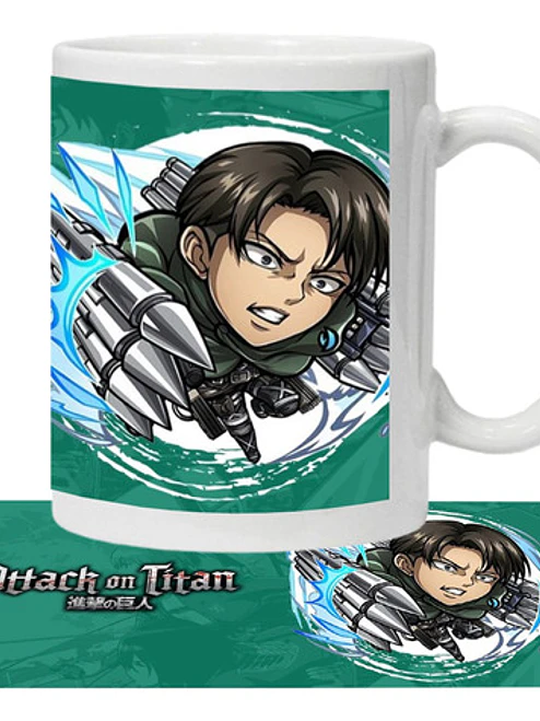 Tazón Attack On Titan Levi Anime Grafimax 1