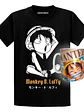 Polera One Piece Monkey D Luffy Anime Chibi + Tazón Grafimax - Miniatura 1