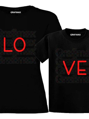Pack Polera Mamá E Hija Hijo V2 Love Familia Grafimax