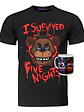 Polera Five Nights At Freddy'S Five Nigths + Tazón Grafimax - Miniatura 1