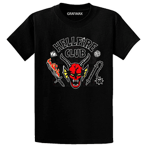 Polera Hell Fire Club Stran Ger Things Oversize Grafimax