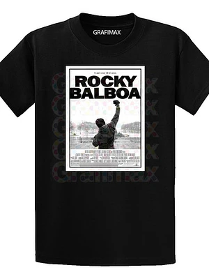 Polera Rocky Balboa Italian Stallion Negra Hombre Grafimax