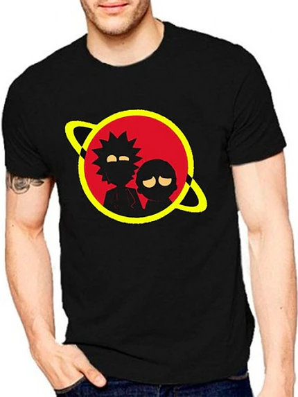Polera Rick Y Morty Shadows Manga Corta Hombre Grafimax 1