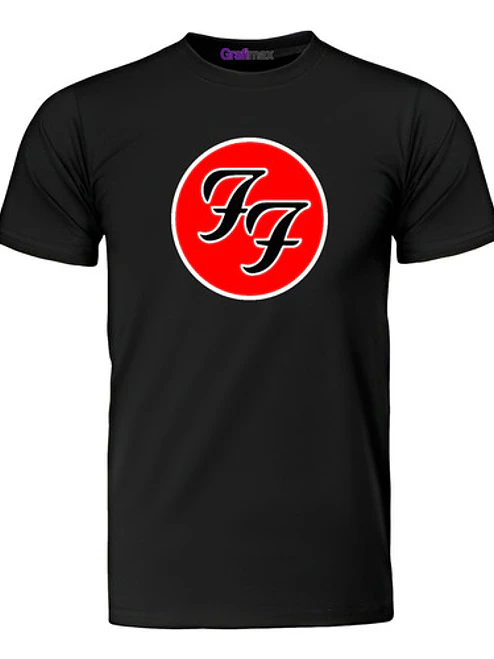 Polera Foo Fighters Logo Ff Rock Metal Míºsica Grafimax 1