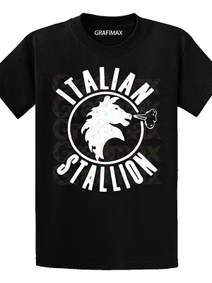 Polera Rocky Balboa Negra Hombre Pelí­Cula Grafimax
