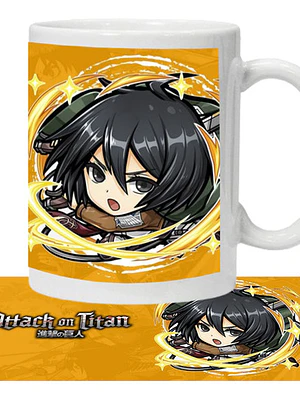 Tazón Attack On Titan Mikasa Ackerman Anime Grafimax