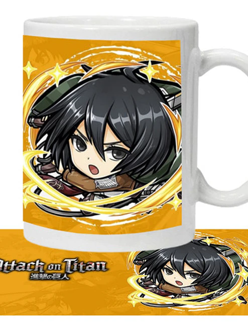 Tazón Attack On Titan Mikasa Ackerman Anime Grafimax 1