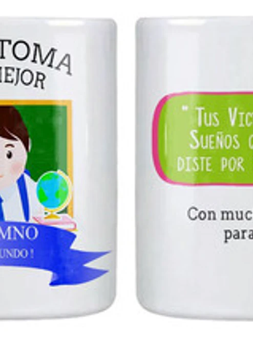 Tazón Aquí­ Toma El Mejor Alumno Personalizado Grafimax 1