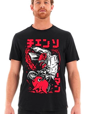 Polera Chainsaw Man Anime Pochita Grafimax