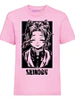 Polera Shinobu Kocho Kimetsu No Yaiba Demon Rosa Grafimax - Miniatura 1