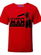 Polera Chainsaw Man Anime Manga Red Rojo Grafimax - Miniatura 1
