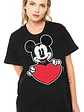 Polera Raton Mickey Corazon Oversize Grafimax - Miniatura 1