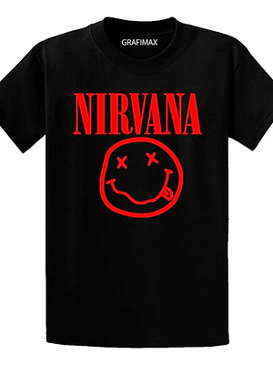 Polera Nirvana Logo Musica Grunge Kurt Cobain Grafimax