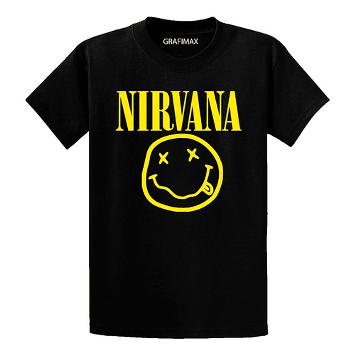 Polera Nirvana Logo Musica Grunge Kurt Cobain Grafimax 7