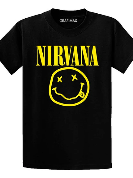 Polera Nirvana Logo Musica Grunge Kurt Cobain Grafimax 7