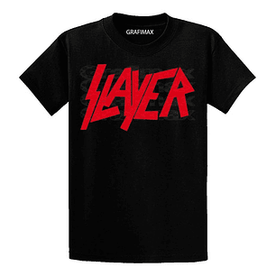 Polera Slayer Logo Metal Rock Bandas Grafimax