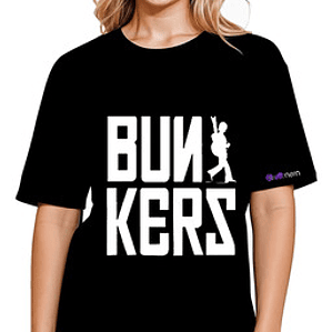 Polera Los Bunkers Banda Nacional Doble Estampado Grafimax