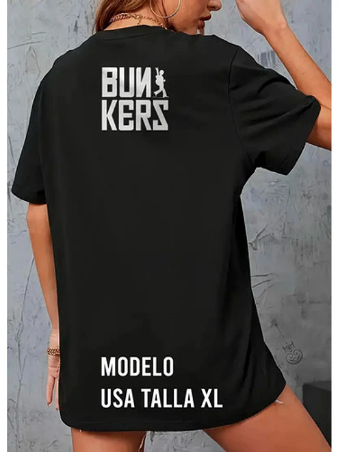 Polera Los Bunkers Gira Nacional Doble Estampado Grafimax 2