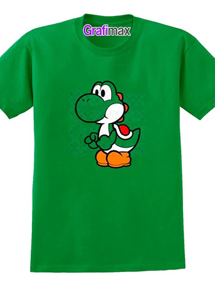 Polera Yoshi Videojuegos Verde_Grafimax 1