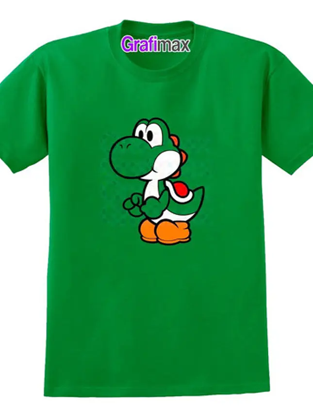 Polera Yoshi Videojuegos Verde_Grafimax 1