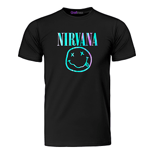 Polera Nirvana Logo Rainbow Musica Grunge Kurt Grafimax