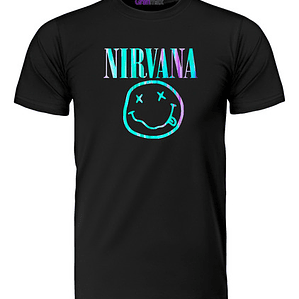 Polera Nirvana Logo Rainbow Musica Grunge Kurt Grafimax