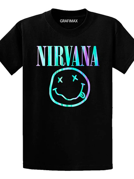 Polera Nirvana Logo Rainbow Musica Grunge Kurt Grafimax 2