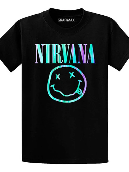 Polera Nirvana Logo Rainbow Musica Grunge Kurt Grafimax 2