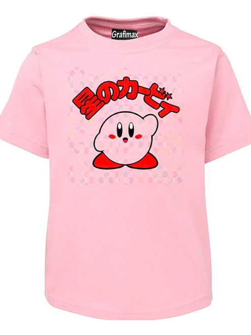 Polera Kirby Rosa Videojuegos Kawaii Grafimax 1