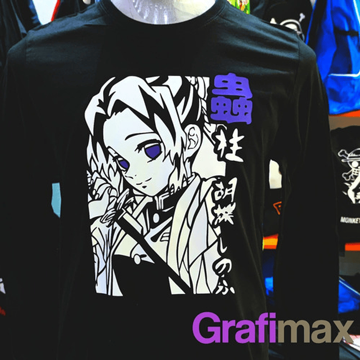 Polera Shinobu Smile Demon Slayer Kimetsu Anime Grafimax 3