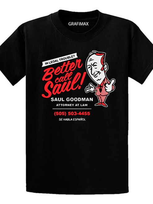 Polera Better Call Saul Trouble Series Breaking Bad Grafimax 1
