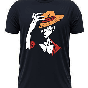 Polera One Piece Luffy Monkey Face Anime Hat Grafimax