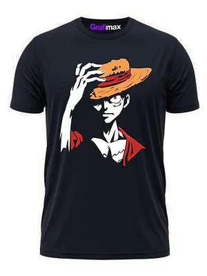 Polera One Piece Luffy Monkey Face Anime Hat Grafimax