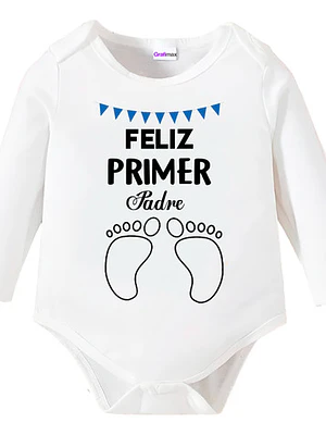 Body Bebé Pilucho Primer Dí­A Del Padre Banderitas Grafimax