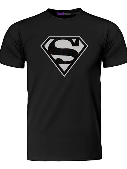 Polera Superman Logo Gris Dc Hombre Superhéroes Grafimax 1